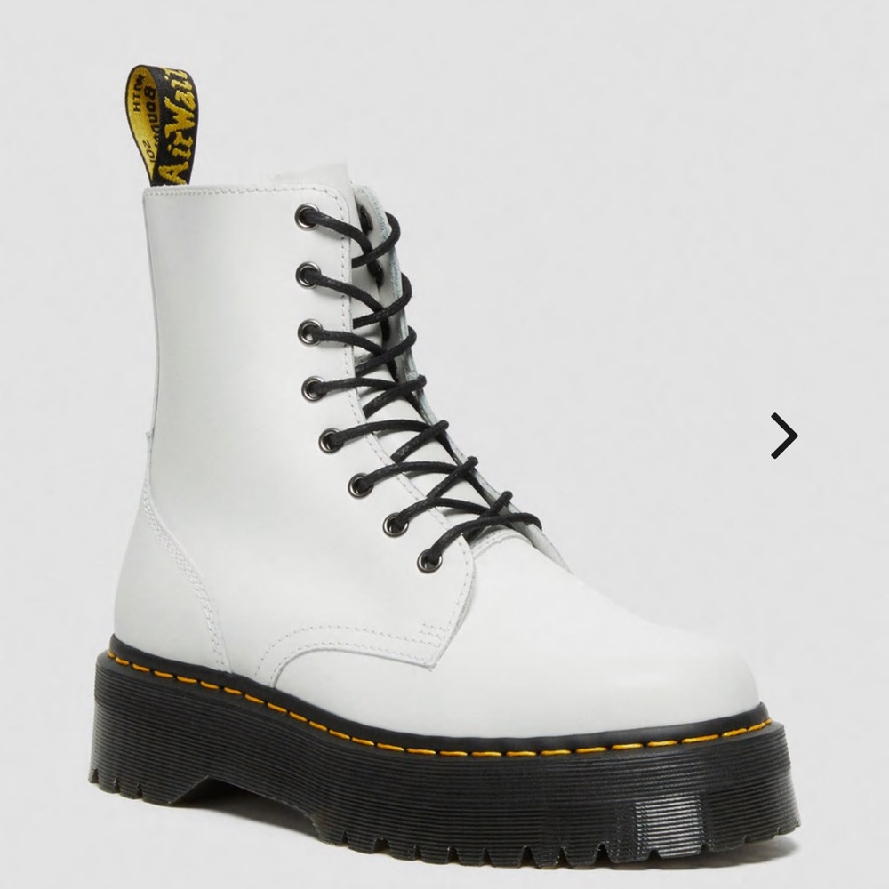 Jadon White Doc Marten Platform Boots